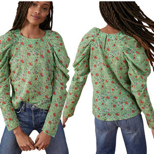 Anthropologie Florence Puffed Sleeves Blouse Banjanan NWT Size XS 0-2